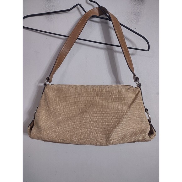 FOSSIL Brown Tan Purse Over Shoulder Hand Bag Zip Closure casual Boho - Picture 4 of 8